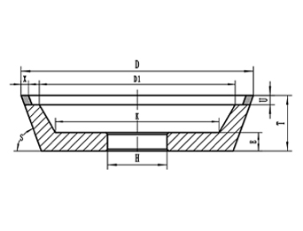 11V2 Shaped Grinding Wheel