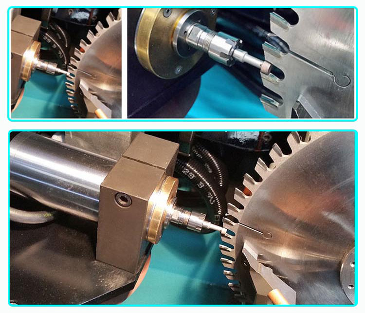 Hollow tooth grinding pin in action